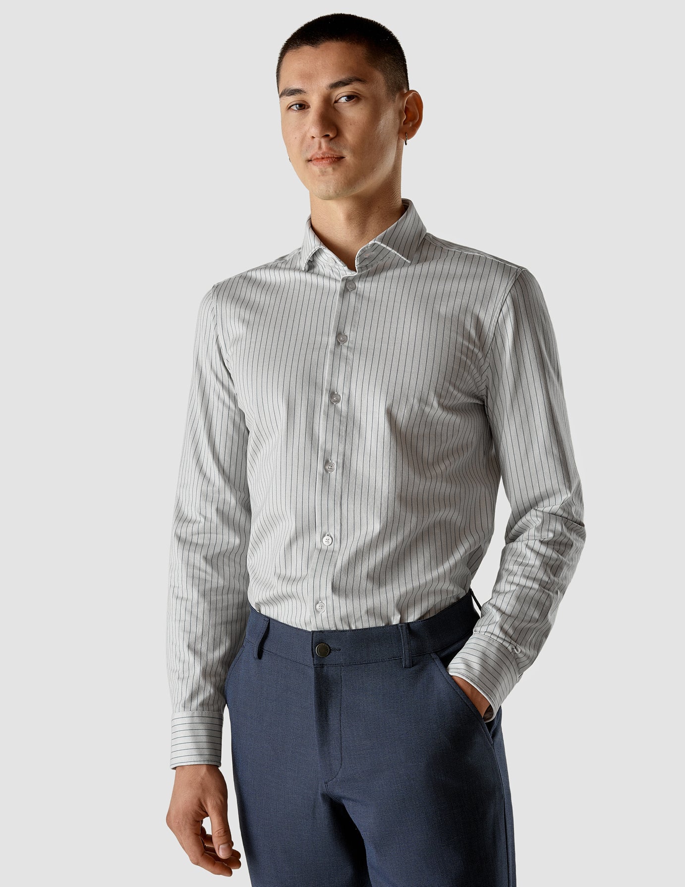 Classic Hemd Twill Melange Regular